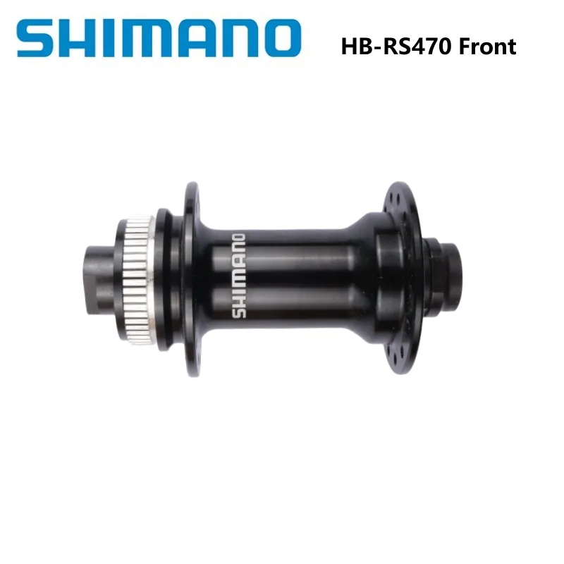 Moyeu Avant Shimano HB-RS470 – 12x100 Mm, Center Lock, 32 Trous, Noir, Neuf