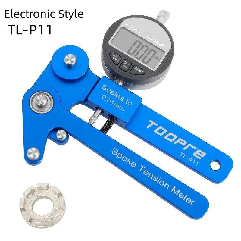 TOOPRE Bicycle Spoke Tensiometer Digital Display Rim Correction Tool Mechanical Wheel Set Rim Adjustment Measuring Device