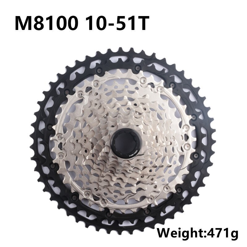 Shimano DEORE XT Series CS-M8100 Cassette 12s For Mountain Bike Riding Parts Original 12 Speed 10-51T 10-45T