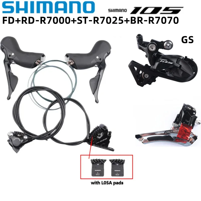 SHIMANO 105 R7020 Ultegra R8020 R9120 Groupset R7070 R8070 Hydraulic Disc Brake For Road Bike Shifter Brake Front Rear Derailleu