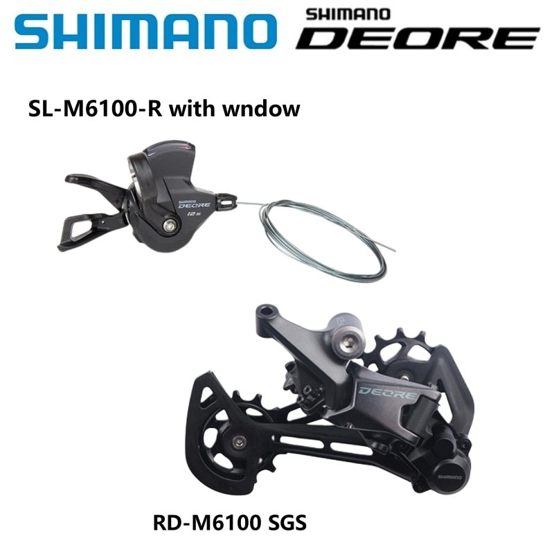 SHIMANO DEORE SL-M6100 Right RD-M6100 SGS 12 Speed Shifter Rear Derailleur Original For Mountain Bikes Riding Parts