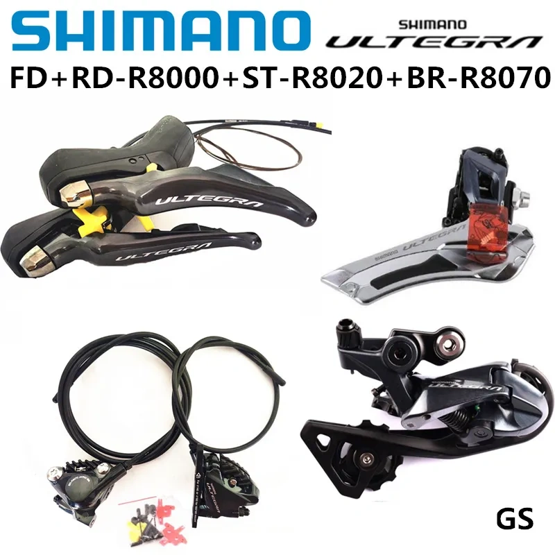 SHIMANO 105 R7020 Ultegra R8020 R9120 Groupset R7070 R8070 Hydraulic Disc Brake For Road Bike Shifter Brake Front Rear Derailleu