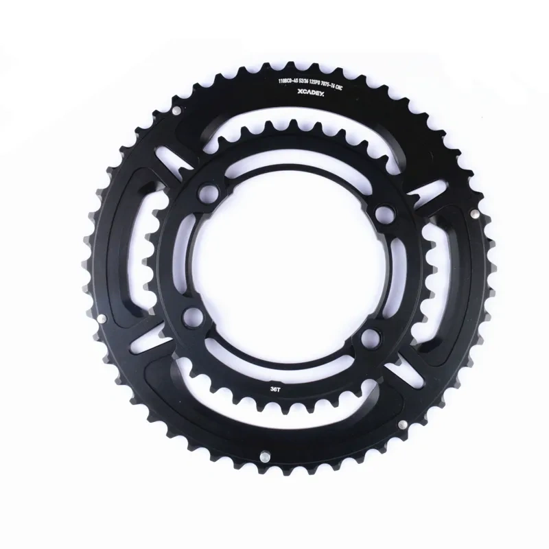 XCADEY Crown Chainring 53-39T 52-36T 50-34T Crown For XCADEY 4H 110BCD-4s 5H 110BCD For Crank Power Meter For Road Bike