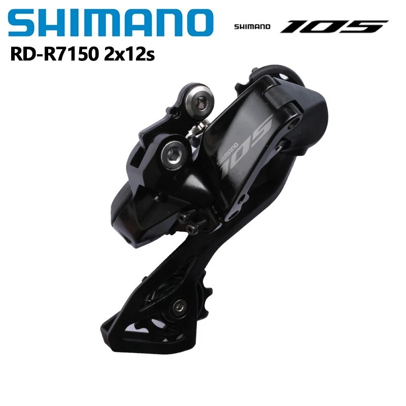 Shimano 105 Di2 R7100 FD R7150 Front Derailleur Braze on 2x12 Speed RD-R7150 Rear Derailleur 1 PCS For Road Bike