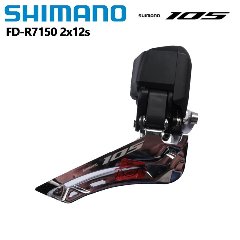 Shimano 105 Di2 R7100 FD R7150 Front Derailleur Braze on 2x12 Speed RD-R7150 Rear Derailleur 1 PCS For Road Bike