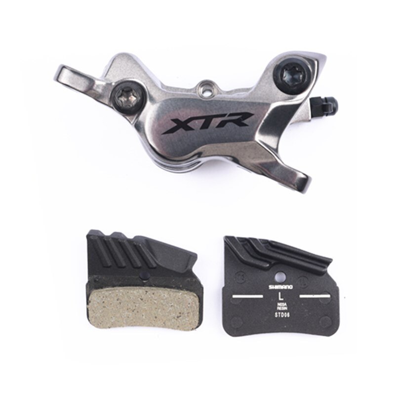 Shimano XTR M9100 M9120 Four Piston Hydraulic Disc Brake Caliper N03A Resin Ice Tech Pads N04C Metal For MTB Bicycle Bike
