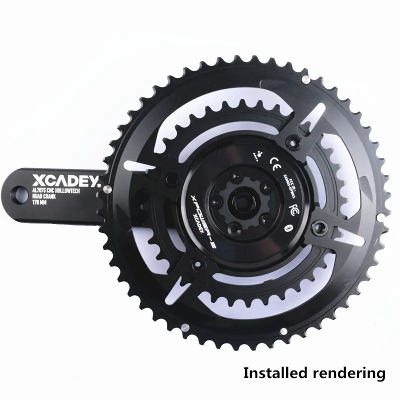 XCADEY Crown Chainring 53-39T 52-36T 50-34T Crown For XCADEY 4H 110BCD-4s 5H 110BCD For Crank Power Meter For Road Bike