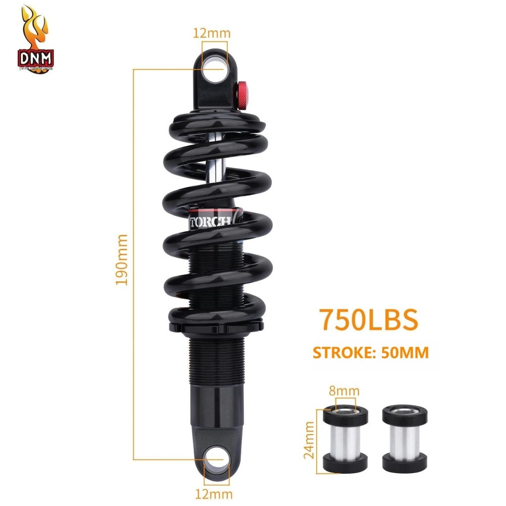 DNM DV-22AR Bike Shock with Damping Adjustment Multi-stage Adjustable 190mm/200mm For Mountain Bike Riding Parts Original