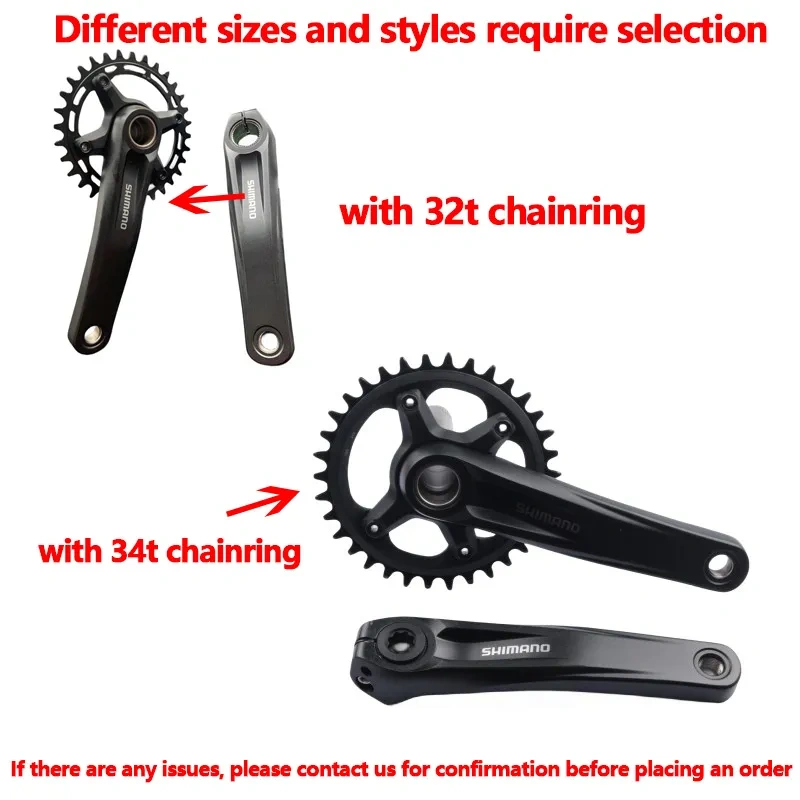 Shimano MT510 Deore M6100 Series Crankset 170/175mm 32T 34T 1x12 Speed With Bottom Bracket BB52 For Mountain Bike Bicycle Crank