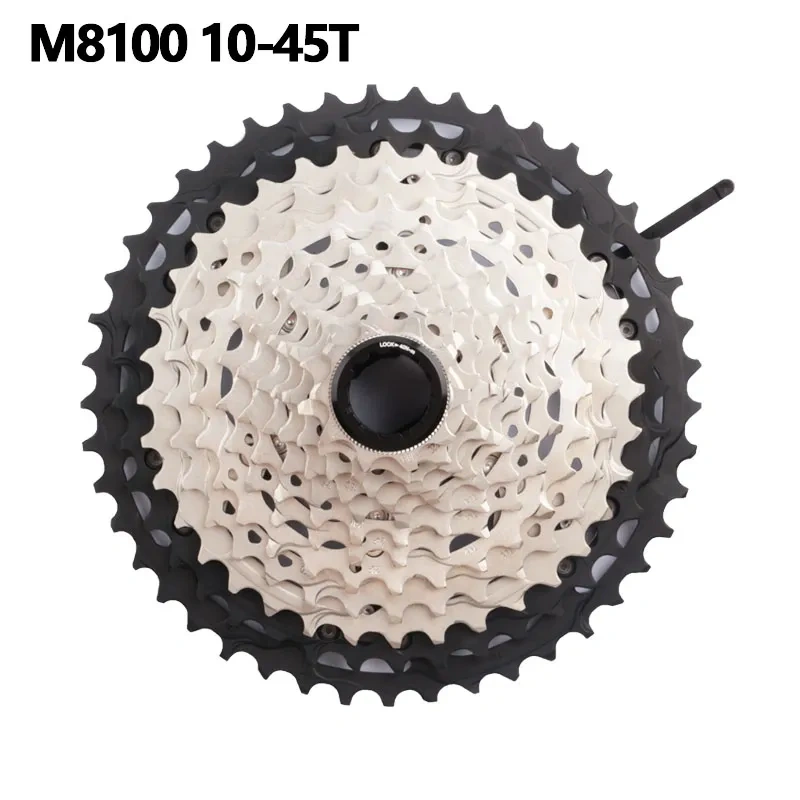 SHIMANO DEORE XT M8100 FD SL Crankset 36-26T Cassette 10-45T M8100-CN  With M8120 Rear Derailleurs For MTB Bike Groupset