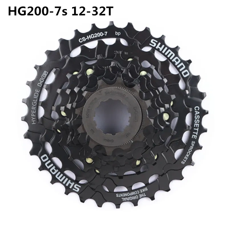 Shimano HG200 7 Speed K7 12-28T 12-32T HG41 11-28T MTB Cassette Freewheel CS-HG200 7s For MTB Mountain Bike Bike Freewheel