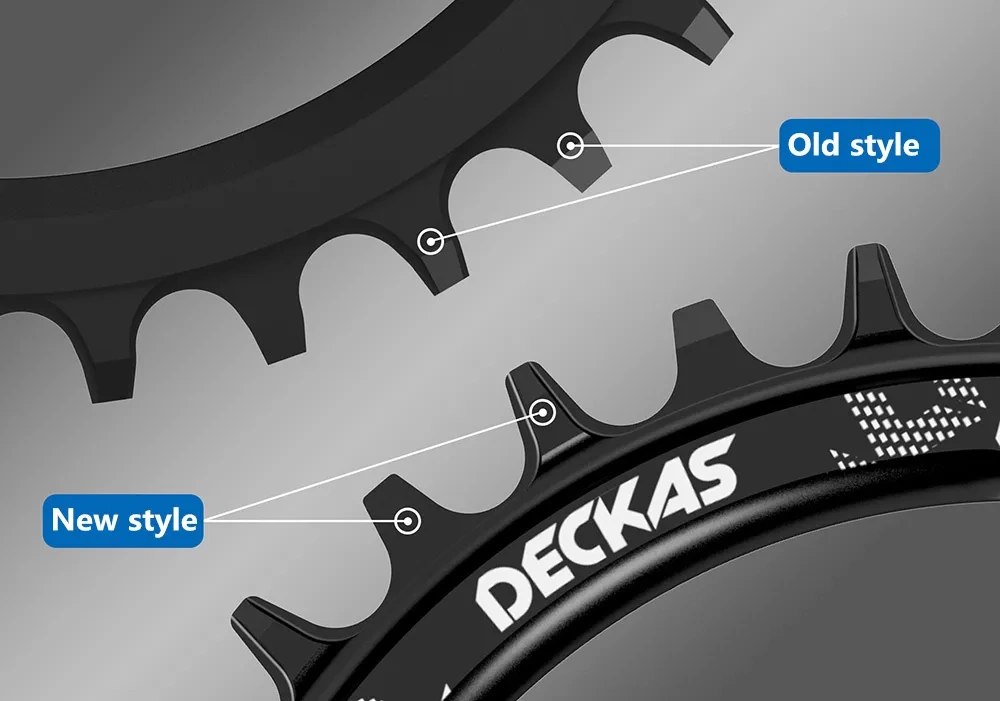 Deckas Round Oval 96BCD Chainring MTB 96bcds 32T 34T 36T 38T 40T 42T 44T 46T 48T Asymmetric Crown For M7000 M8000 M4100 M5100