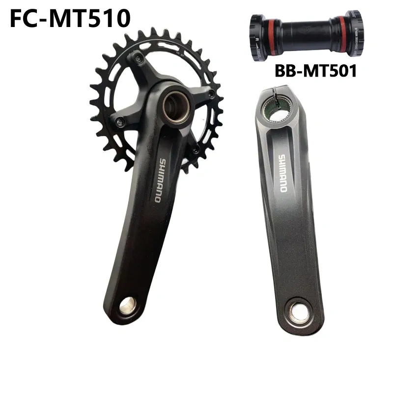 Shimano MT510 Deore M6100 Series Crankset 170/175mm 32T 34T 1x12 Speed With Bottom Bracket BB52 For Mountain Bike Bicycle Crank