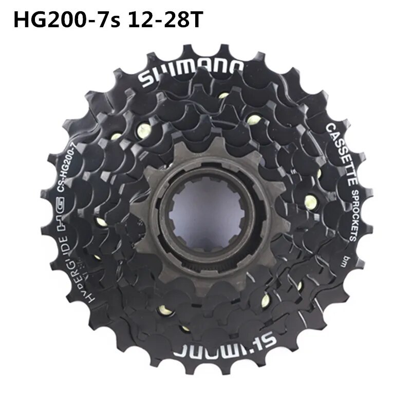 Shimano HG200 7 Speed K7 12-28T 12-32T HG41 11-28T MTB Cassette Freewheel CS-HG200 7s For MTB Mountain Bike Bike Freewheel