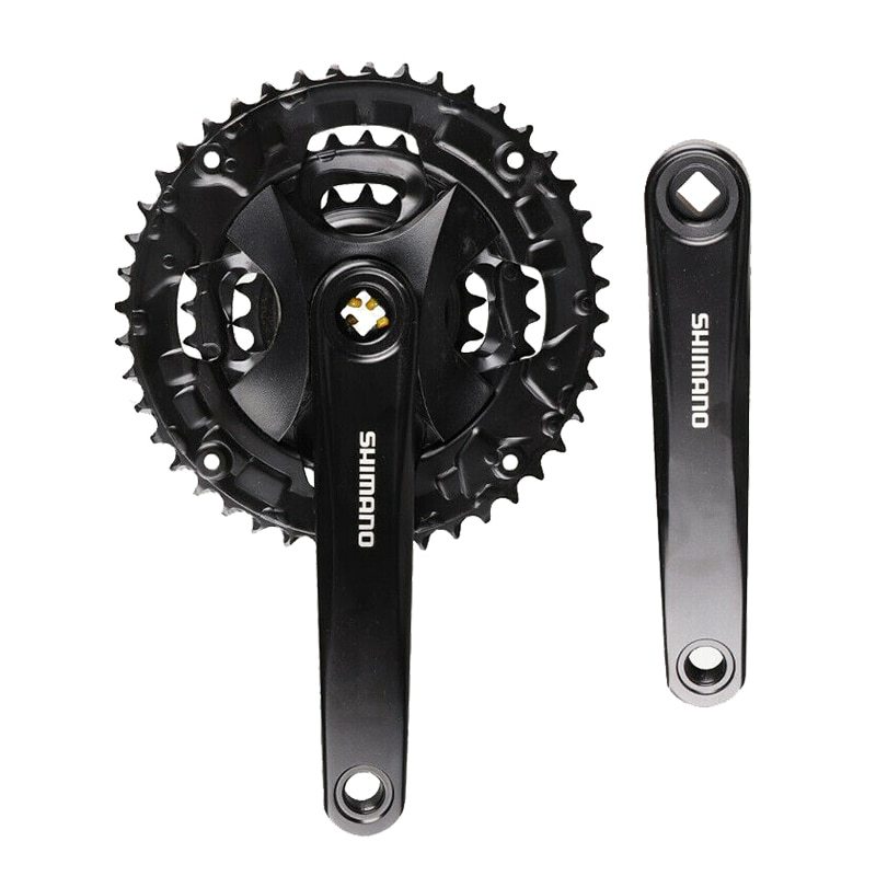 Shimano ALIVIO FC-MT101 Mountain Bike Bicycle Crankset 3×9 Speed 170mm 40-30-22T With Shimano Square Hole 122.5 Bottom Bracket