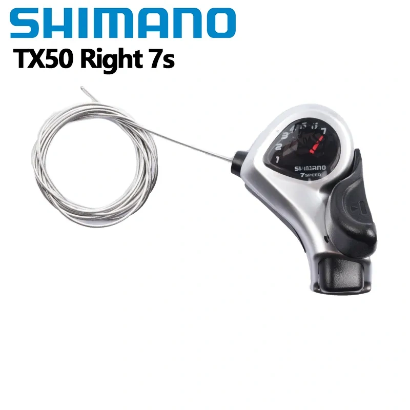 Shimano Tourney TX50 Thumb Shifter Gear Lever 3 6 7 18 21 Speed MTB For Mountain Bike Thumb Shifter Plus