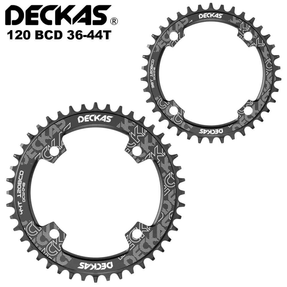 DECKAS 120BCD  36T/38/40/42/44T Mountain Bicycle Crank Chainwheel Aluminum Chainring Hollow Repair Suitable BCD 120mm
