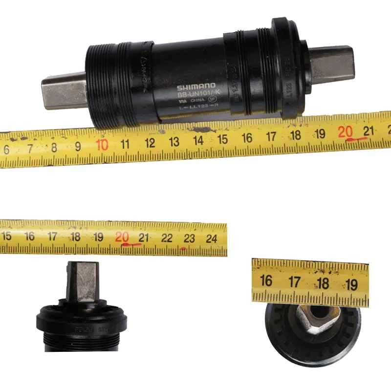 Shimano TOURNEY BB-UN101-K Square Type Bottom Bracket 122.5mm BB-UN101 1PCS For MTB Bike Crankset