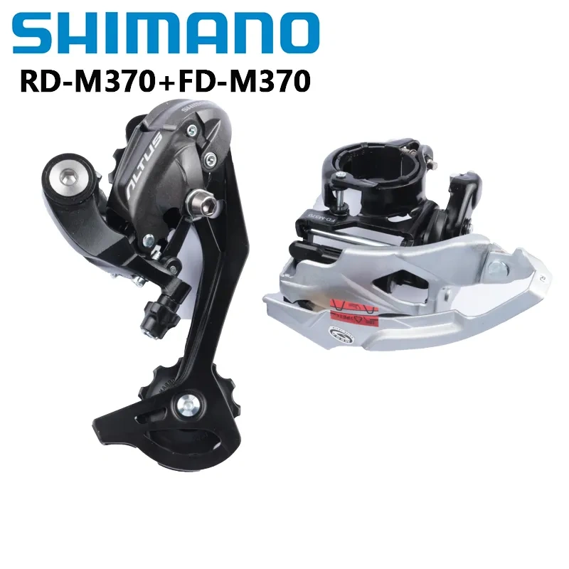 Shimano ALTUS M370 Rear Derailleur SGS 9s FD M370 31.8mm Clamp 3x9 Speed Bicycle Derailleur For MTB Mountain Bike Bicycle Part