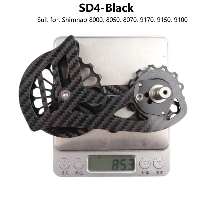 Bicycle Carbon Fiber Ceramic Rear Derailleur 17T Pulley Guide Wheel For Shimano 6800 R7000 R8000 R9100 R9000 Bike Accessories