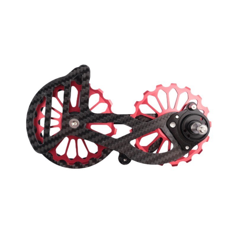 Bicycle Carbon Fiber Ceramic Rear Derailleur 17T Pulley Guide Wheel For Shimano 6800 R7000 R8000 R9100 R9000 Bike Accessories