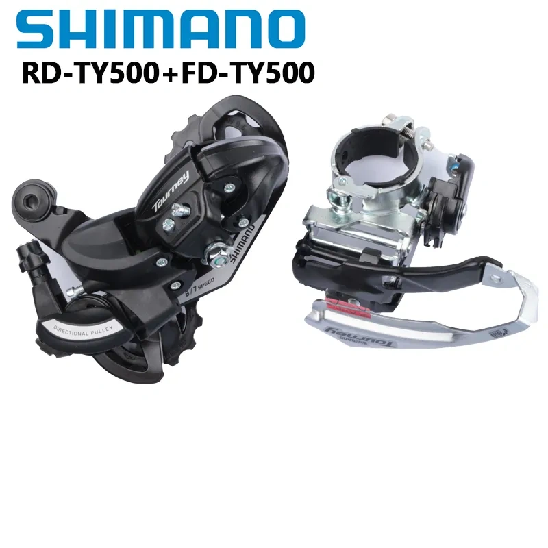 Shimano TOURNEY TY500 3x6s 3x7s Front Derailleur 31.8MM Fit DUAL SIS INDEX Shifting RD TY500 SGS MTB Mountain Bike Bicycle Part