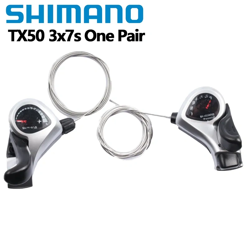 Shimano Tourney TX50 Thumb Shifter Gear Lever 3 6 7 18 21 Speed MTB For Mountain Bike Thumb Shifter Plus