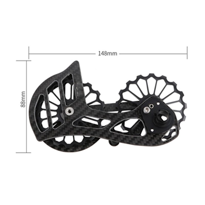 Bicycle Carbon Fiber Ceramic Rear Derailleur 17T Pulley Guide Wheel For Shimano 6800 R7000 R8000 R9100 R9000 Bike Accessories