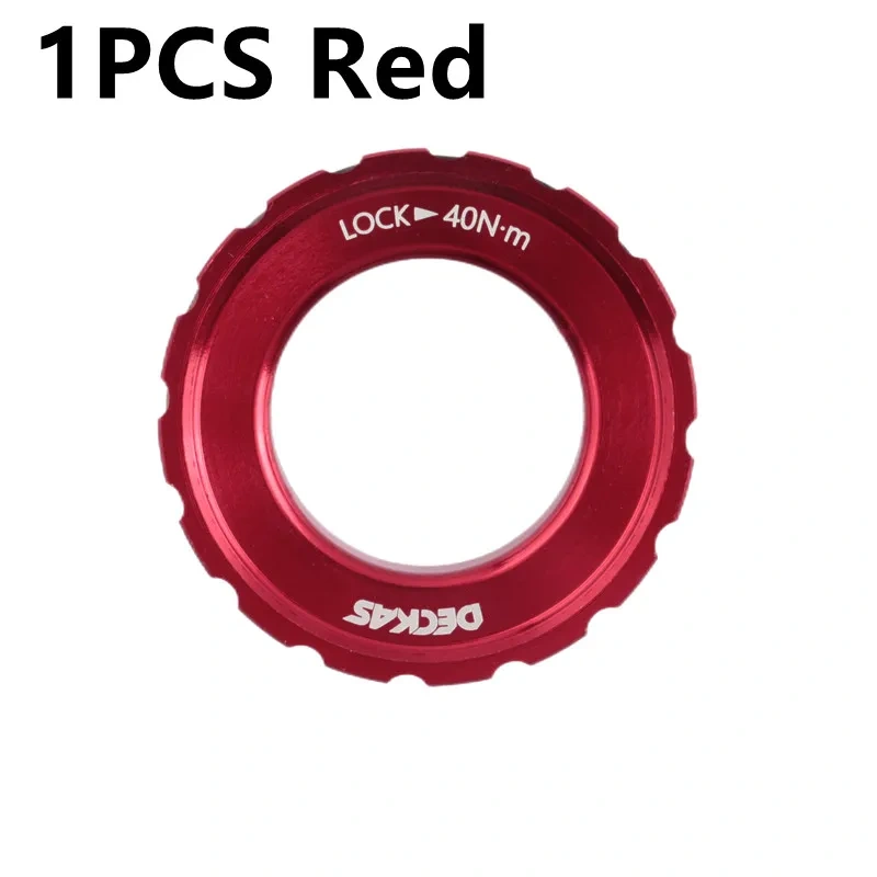 Deckas Center Lock Rotor For MTB Mountain Bicycle Middle Lock Cover Barrel Shaft Black Red Orange Green Blue Purple Grey 1PCS