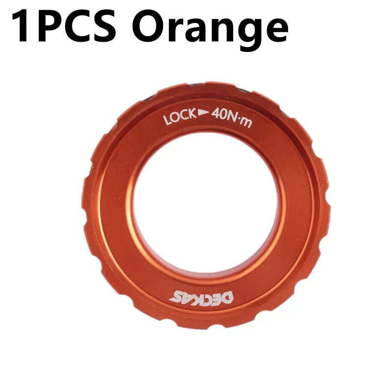 Deckas Center Lock Rotor For MTB Mountain Bicycle Middle Lock Cover Barrel Shaft Black Red Orange Green Blue Purple Grey 1PCS
