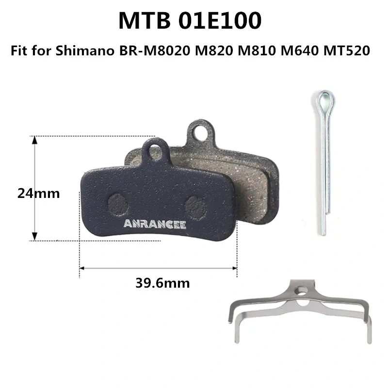 Anrancee Disc Brake Pad Resin For Shimano MTB Road Bike Xiaomi e-bike For HPOE  ZOOM AVID  For MAGURA  HAYES  FORMULA Brake Pads