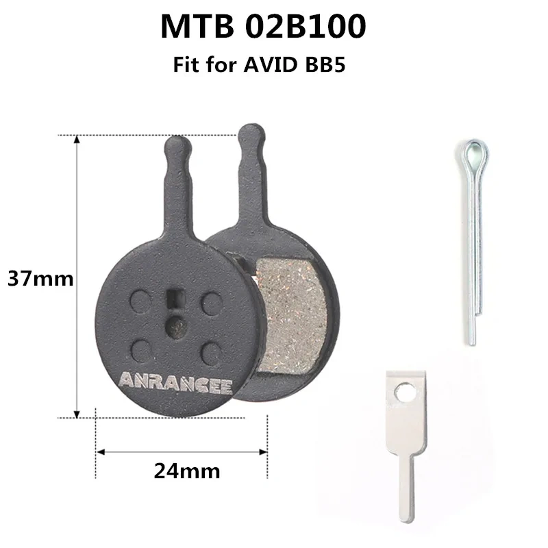 Anrancee Disc Brake Pad Resin For Shimano MTB Road Bike Xiaomi e-bike For HPOE  ZOOM AVID  For MAGURA  HAYES  FORMULA Brake Pads