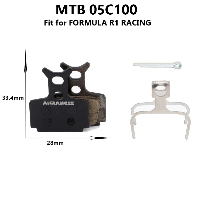 Anrancee Disc Brake Pad Resin For Shimano MTB Road Bike Xiaomi e-bike For HPOE  ZOOM AVID  For MAGURA  HAYES  FORMULA Brake Pads