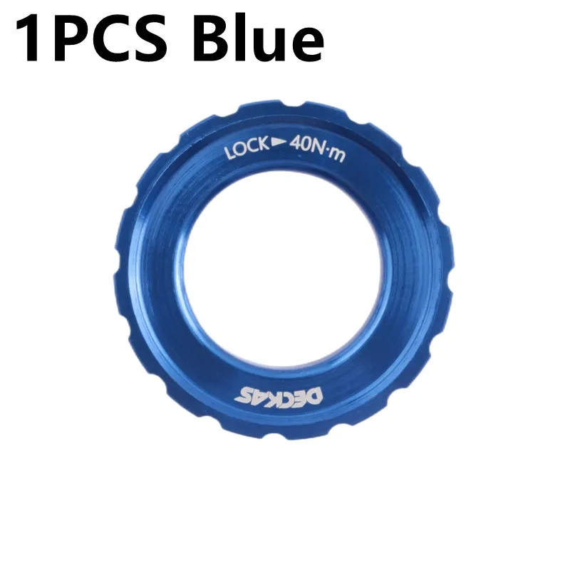 Deckas Center Lock Rotor For MTB Mountain Bicycle Middle Lock Cover Barrel Shaft Black Red Orange Green Blue Purple Grey 1PCS