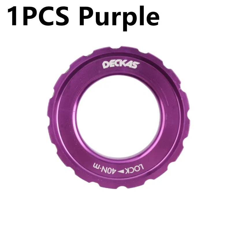 Deckas Center Lock Rotor For MTB Mountain Bicycle Middle Lock Cover Barrel Shaft Black Red Orange Green Blue Purple Grey 1PCS