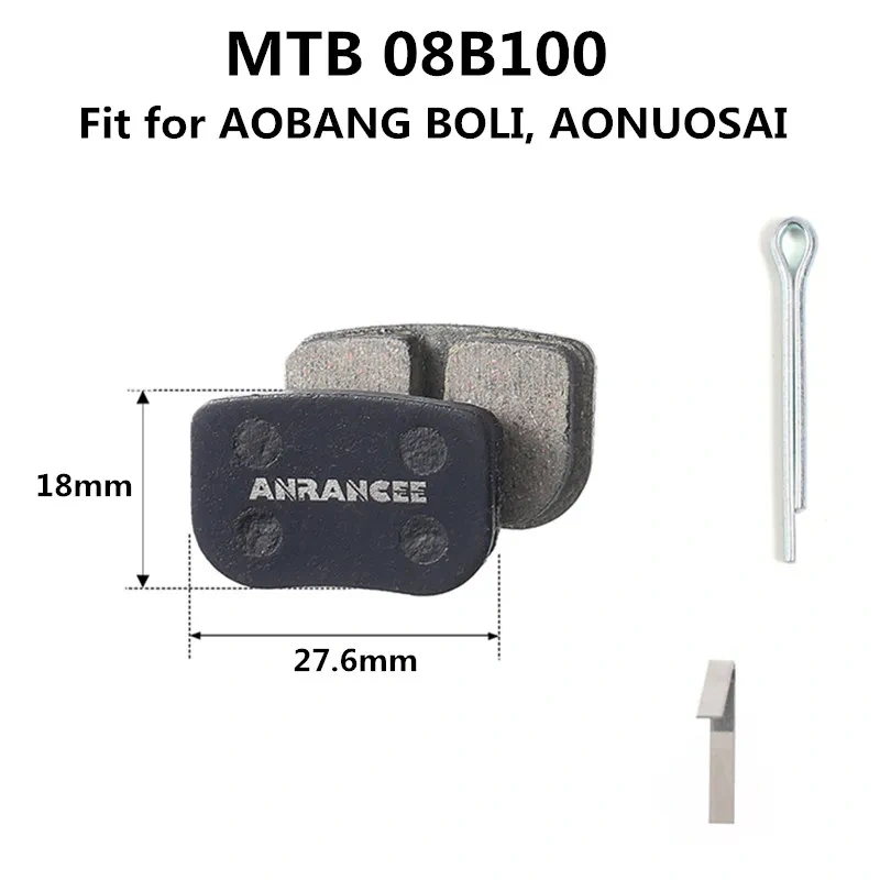 Anrancee Disc Brake Pad Resin For Shimano MTB Road Bike Xiaomi e-bike For HPOE  ZOOM AVID  For MAGURA  HAYES  FORMULA Brake Pads