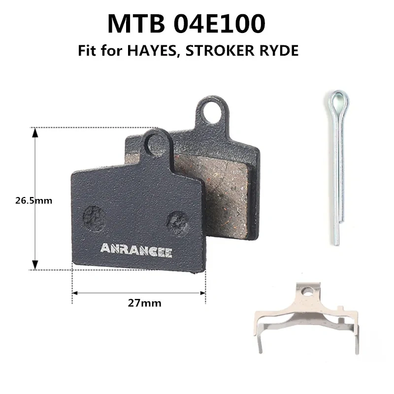 Anrancee Disc Brake Pad Resin For Shimano MTB Road Bike Xiaomi e-bike For HPOE  ZOOM AVID  For MAGURA  HAYES  FORMULA Brake Pads