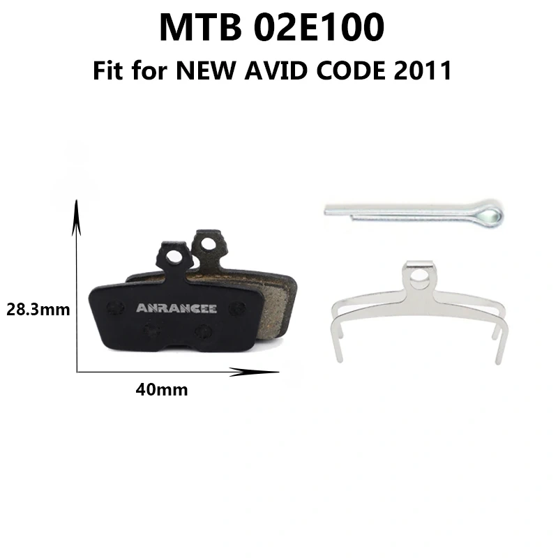 Anrancee Disc Brake Pad Resin For Shimano MTB Road Bike Xiaomi e-bike For HPOE  ZOOM AVID  For MAGURA  HAYES  FORMULA Brake Pads