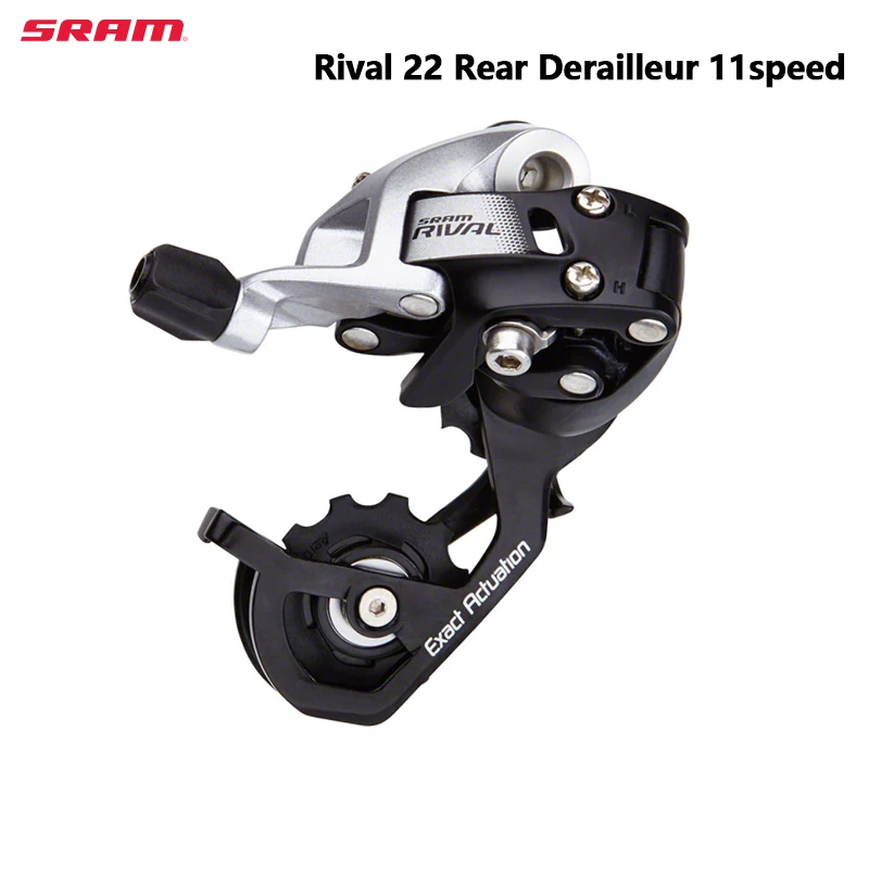 Sram Rival 22 Rear Derailleur Medium Cage 11speed Road Bike Derailleur SS Black Rear Derailleur