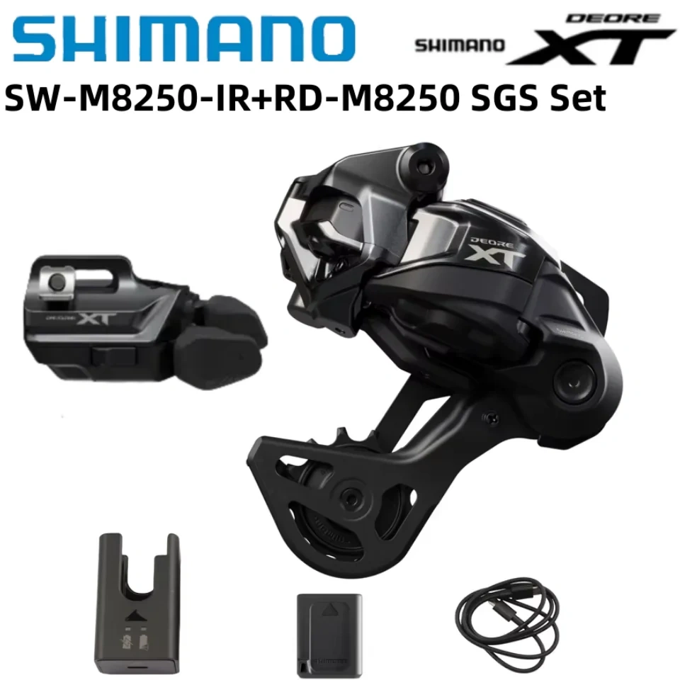 SHIMANO DEORE M6250 XT M8250 M9250 XTR Di2 Mini Set RD Rear Derailleur SGS 12-Speed ​​Wireless Mountain Bike Shifter Lever Right Side With EC-DN100 Charger Bicycle Parts Original