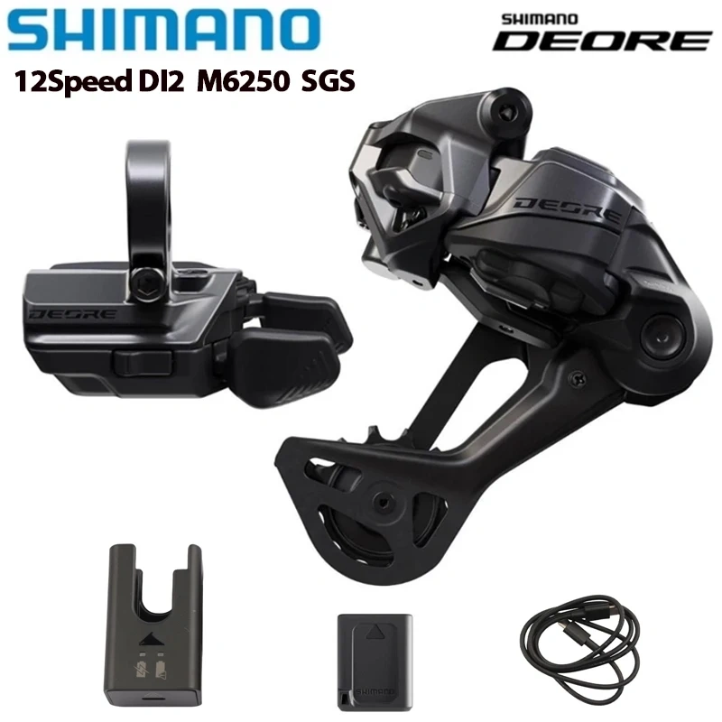 SHIMANO DEORE M6250 XT M8250 M9250 XTR Di2 Mini Set RD Rear Derailleur SGS 12-Speed ​​Wireless Mountain Bike Shifter Lever Right Side With EC-DN100 Charger Bicycle Parts Original