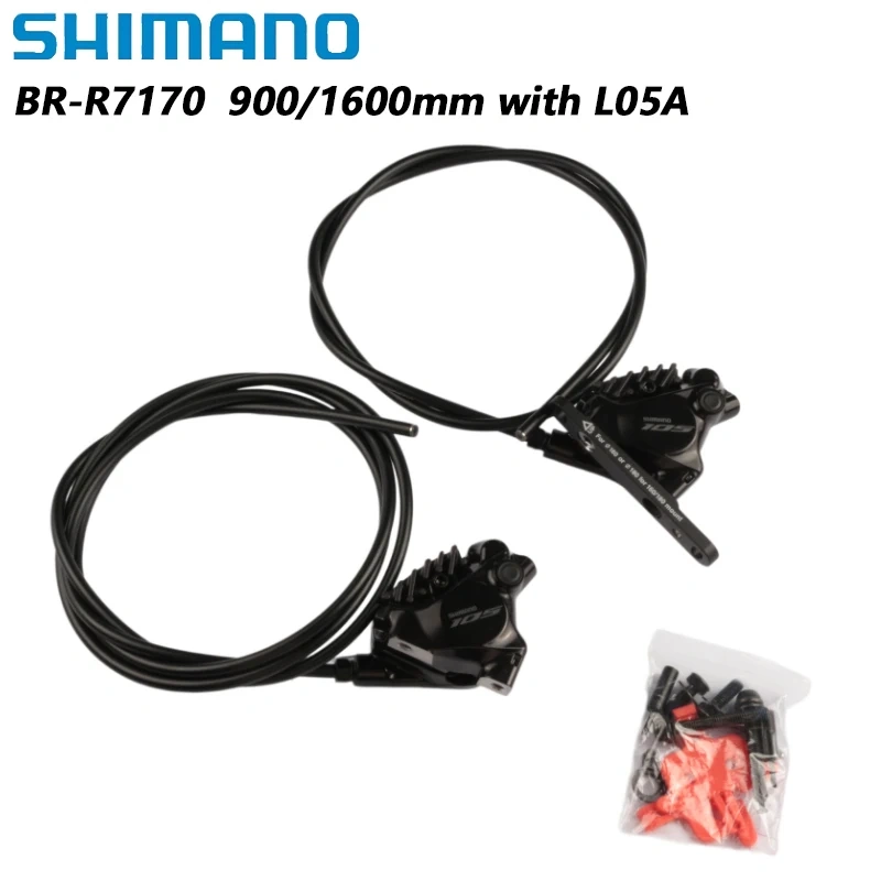 SHIMANO 105 BR-R7170 Hydraulic Disc Brake Front Rear 850/1450mm 900/1600mm with L05A For Road Bike parts Original