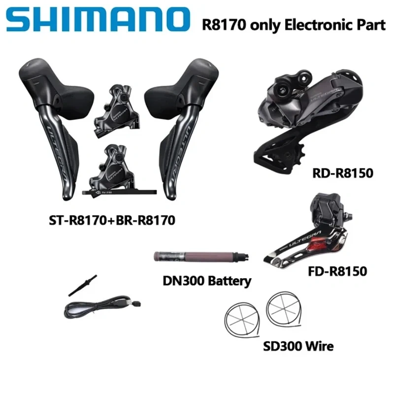Shimano R8170 ULTEGRA Di2 Electronic Part 2x12S R8150 Front Rear Derailleur Hydraulic Disc Brake Road Bicycle Di2 Set