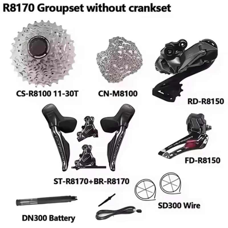 Shimano ULTEGRA R8170 Di2 Electronic Part 2x12S R8150 Front/Rear Derailleur Cassette Hydraulic Disc Brake Road Bicycle Di2 Set