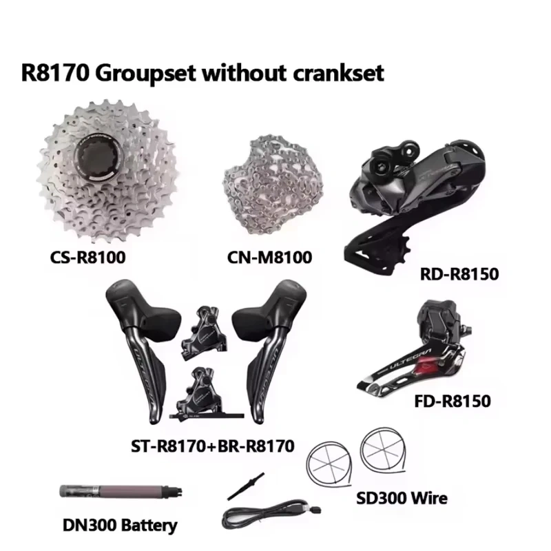 Shimano ULTEGRA R8170 Di2 Electronic Part 2x12S R8150 Front/Rear Derailleur Cassette Hydraulic Disc Brake Road Bicycle Di2 Set