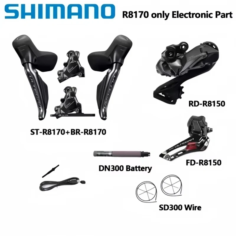 Shimano R8170 ULTEGRA Di2 Electronic Part 2x12S R8150 Front Rear Derailleur Hydraulic Disc Brake Road Bicycle Di2 Set