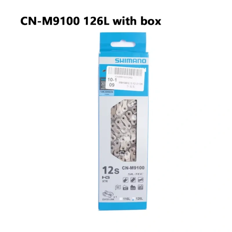 SHIMANO XTR CN-M9100  HG 12Speed 114L/126L HYPERGLIDE+ Chain 12s Bicycle Original Chain Bike Chain