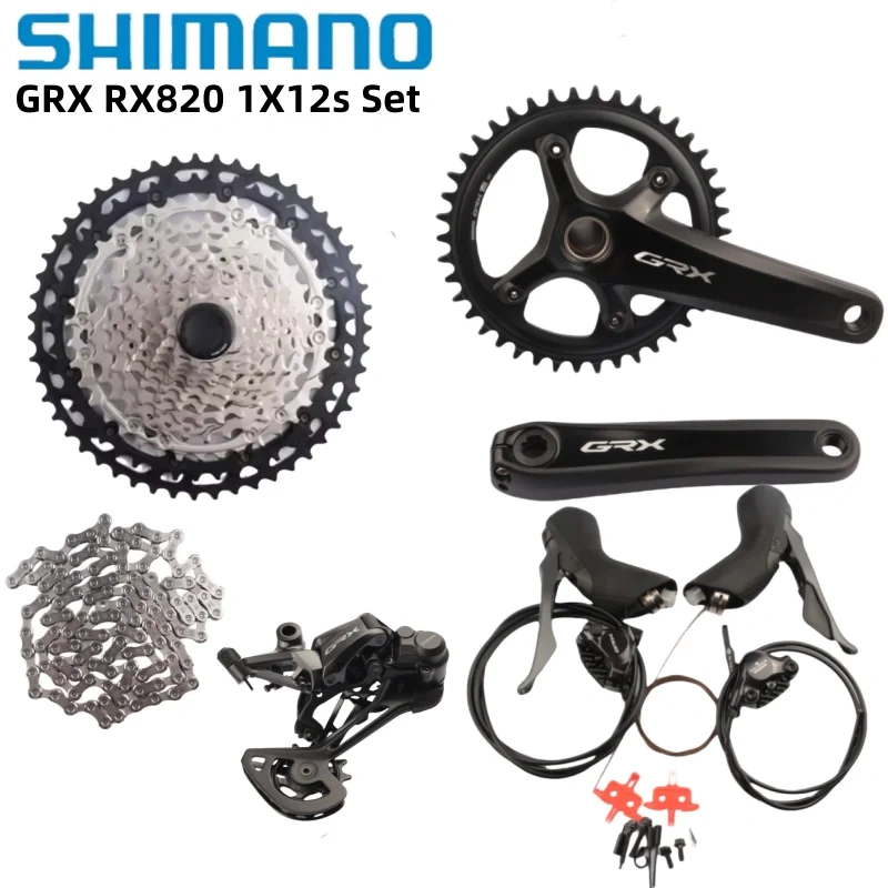 Shimano GRX RX820 Groupset 1x12s Hydraulic Disc Brakes Groupset 1x2s Set For Gravel Bike Bicycle Original Shimano