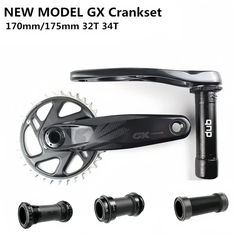 SRAM GX EAGLE DUB Crankset 170mm 175mm 34T 32T MTB Double Side Bicycle Crank DUB BSA BB92 PF30 BB 3mm Offset Crankset
