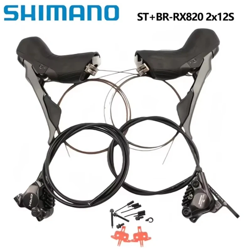Shimano GRX ST-RX820 2x12 Speed Shifter Hydraulic Disc Brake Dual Control BR-RX820 Caliper Bicycle Accessories Original